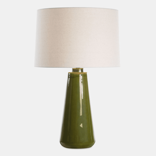 Uttermost 30509 Kelley Modern Crackled Moss Green Glaze Table Lamp