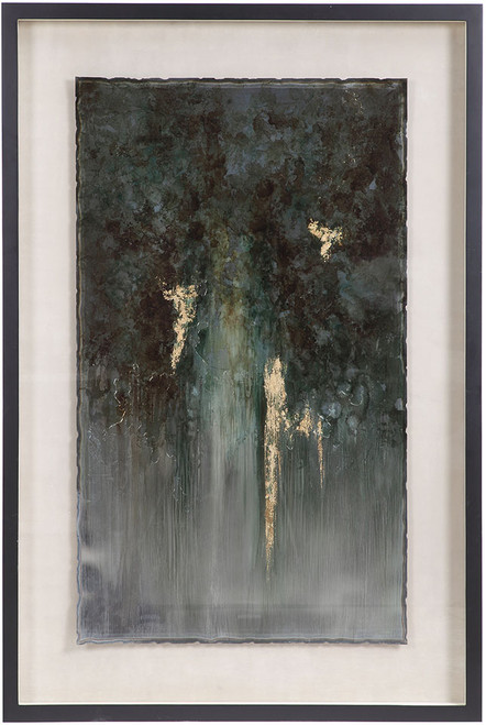 Uttermost 35369 Rustic Patina Grande Modern Black Wall Art