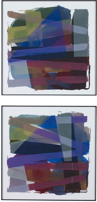 Uttermost 41449 Vivacious Contemporary Wall Décor Abstract Framed Prints (Set of 2)