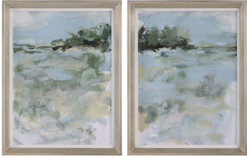 Uttermost 41454 Far Away View Modern Wall Décor Framed Prints (Set of 2)