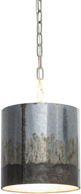 Varaluz 323M01OG Cannery Modern Ombre Galvanized Mini Hanging Lamp