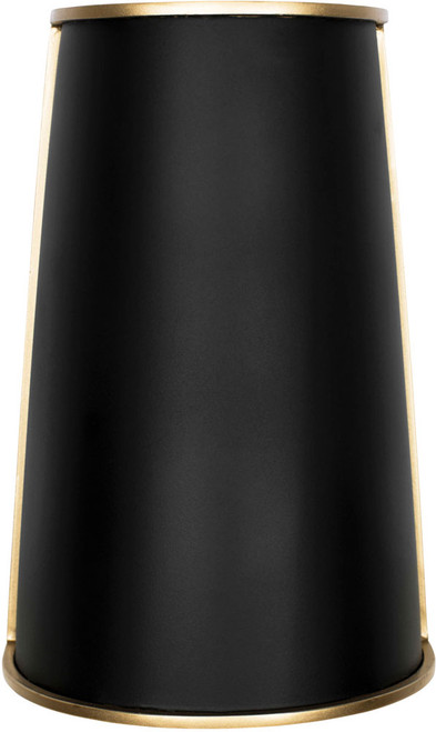 Varaluz 364W02MBFG Coco Modern Matte Black / French Gold Wall Lighting Sconce