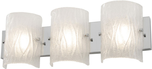 Varaluz 610920 Brilliance LED Contemporary Chrome LED 3-Light Bathroom Wall Sconce