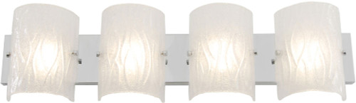 Varaluz 610930 Brilliance LED Contemporary Chrome LED 4-Light Bathroom Vanity Light