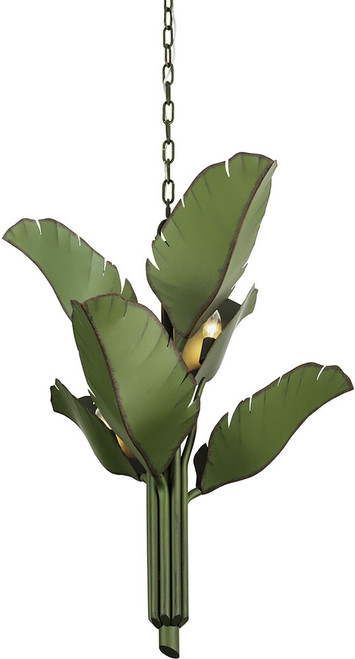 Varaluz 901C06 Banana Leaf Modern Banana Leaf 25" Drop Lighting
