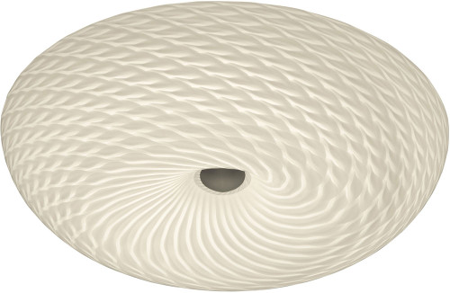 Varaluz AC1583 Swirled Modern Chrome 15.5" Overhead Light Fixture