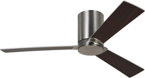 Visual Comfort Fan 3RZHR44BS Rozzen Brushed Steel Interior/Exterior 44" Ceiling Fan
