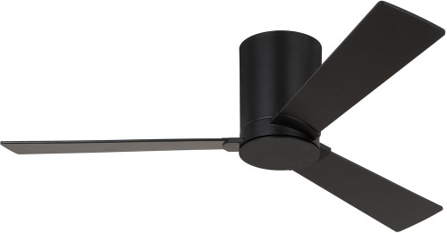 Visual Comfort Fan 3RZHR44MBK Rozzen Midnight Black Indoor/Outdoor 44" Home Ceiling Fan