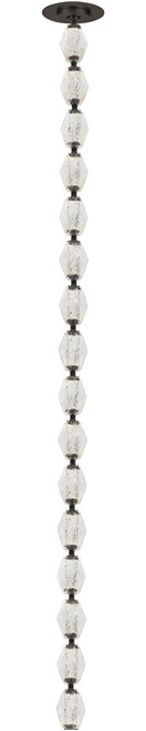 Visual Comfort Modern 700CLR48BZ-LED Collier Contemporary Dark Bronze LED 48" Mini Hanging Light