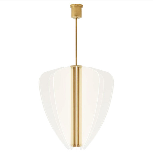 Visual Comfort Modern 700NYR30BR-LED930 Nyra Modern Plated Brass LED Drop Ceiling Light Fixture