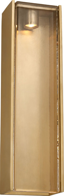 Visual Comfort Modern AKOWS620WDHABCG Maybeck Modern Hand Rubbed Antique Brass LED Outdoor Wall Lighting Fixture