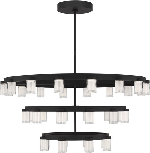 Visual Comfort Modern KWCH19627B Esfera Modern Nightshade Black LED Lighting Chandelier
