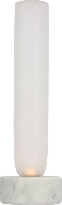 Visual Comfort Modern KWTB50127CEW Volver Modern White Marble LED Table Lamp Lighting