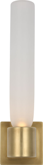 Visual Comfort Modern KWWS57927CEHAB Volver Contemporary Hand Rubbed Antique Brass LED Lamp Sconce