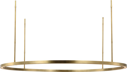 Visual Comfort Modern MDCH54027HAB Stagger Modern Hand Rubbed Antique Brass LED 48" Drop Ceiling Lighting