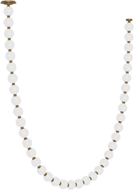 Visual Comfort Modern SLCH22327NBR Perle Modern Natural Brass LED Chandelier Light