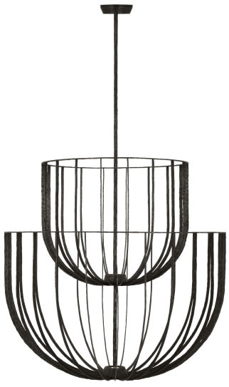 Visual Comfort Modern SLCH33027AI Sanchi Modern Aged Iron LED Hanging Light