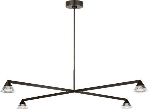 Visual Comfort Modern SLCH75227BZCG Midrand Modern Bronze LED Chandelier Lamp