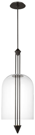 Visual Comfort Modern SLPD31727CBZ Cathedral Modern Dark Bronze LED 18" Hanging Light