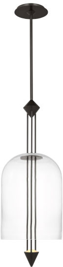 Visual Comfort Modern SLPD31527CBZ Cathedral Modern Dark Bronze LED Mini Pendant Light