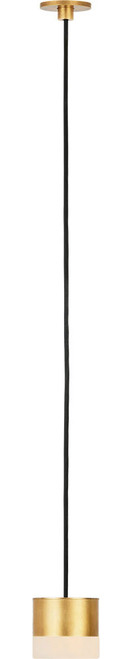 Visual Comfort Modern SLPD51930HAB Gable Modern Hand Rubbed Antique Brass LED Mini Pendant Light