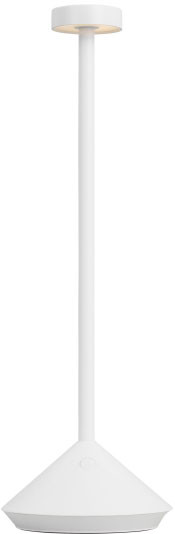 Visual Comfort Modern SLTB27127W Moneta Contemporary Matte White LED Rechargeable Table Lamp