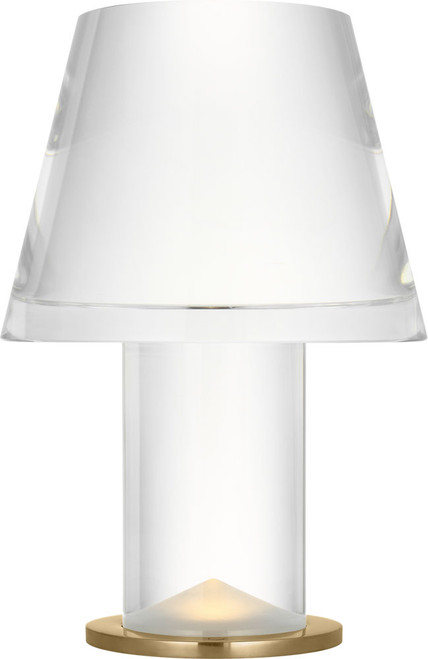 Visual Comfort Modern SLTB74527HABCG Beryl Contemporary Hand-Rubbed Antique Brass LED Tapered Table Top Lamp