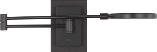 Visual Comfort Modern SLTS14330B Spectica Contemporary Matte Black LED Wall Swing Arm Lamp