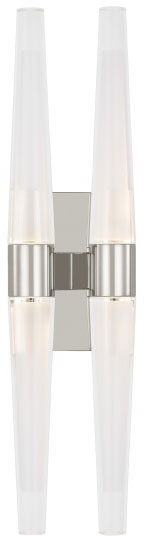 Visual Comfort Modern SLWS34627N Lassell Contemporary Polished Nickel LED Wall Lighting