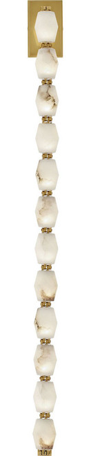 Visual Comfort Modern SLWS54830ALBHAB Collier Contemporary Hand Rubbed Antique Brass LED 40" Wall Lighting Sconce