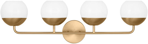 Visual Comfort Studio 4468104EN3-848 Alvin Satin Brass LED 4-Light Bathroom Light Sconce