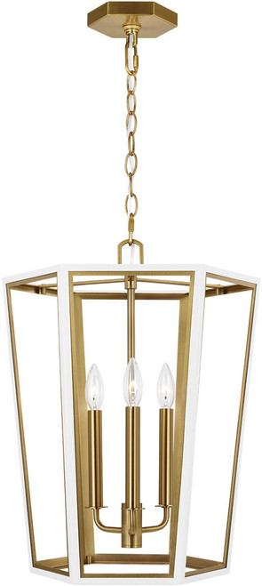 Visual Comfort Studio AC1083MWTBBS Curt Matte White 16" Entryway Light Fixture