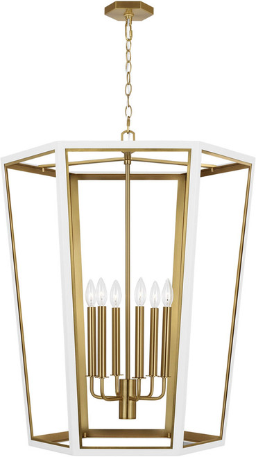 Visual Comfort Studio AC1106MWTBBS Curt Matte White 26.5" Entryway Light Fixture