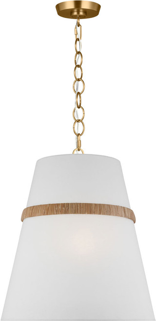 Visual Comfort Studio AP1173RTN Cordtlandt rattan Hanging Lamp