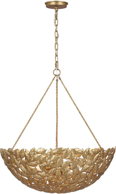 Visual Comfort Studio AP1186ADB Kelan Modern Antique Gild 24" Hanging Light