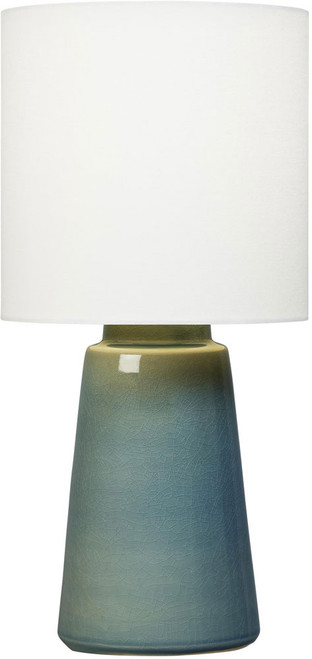 Visual Comfort Studio BT1061BAC1 Vessel Blue Anglia Crackle LED 11" Table Lighting