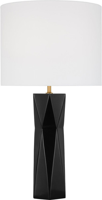 Visual Comfort Studio DJT1061GBK1 Fernwood Modern Gloss Black LED Side Table Lamp