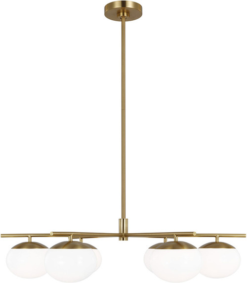 Visual Comfort Studio EC1246BBS Lune Modern Burnished Brass 33.625" Chandelier Light