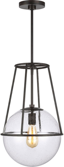 Visual Comfort Studio EP1101AI Atlas Modern Aged Iron Hanging Lamp