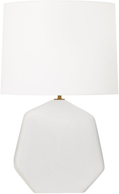 Visual Comfort Studio HT1121MWC1 Tallulah Modern Matte White Ceramic Lighting Table Lamp