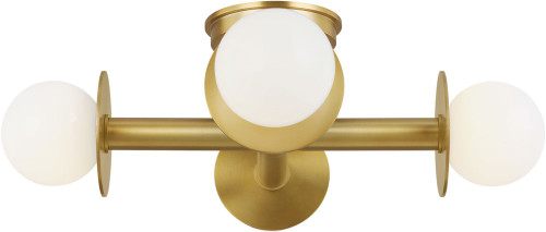 Visual Comfort Studio KF1034BBS Nodes Contemporary Burnished Brass Ceiling Light Fixture