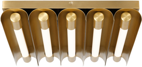 Visual Comfort Studio KF1095BBS Carson Contemporary Burnished Brass LED Ceiling Light