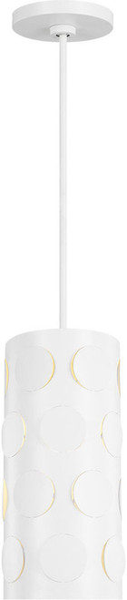 Visual Comfort Studio KSP1011MWT Dottie Modern Matte White Mini Drum Pendant Hanging Light