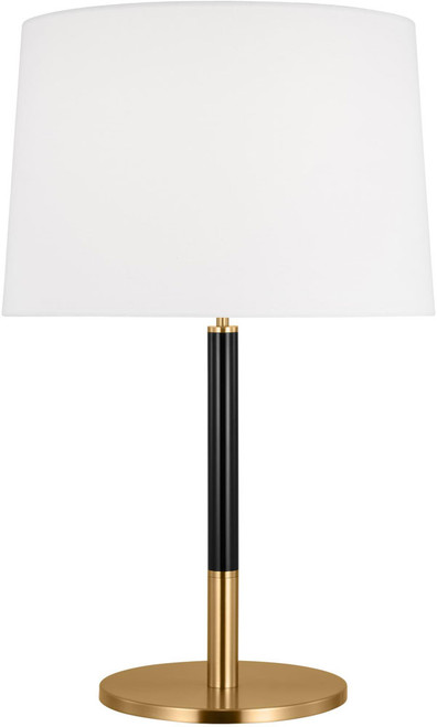 Visual Comfort Studio KST1041BBSGBK1 Monroe Modern Burnished Brass LED Lighting Table Lamp