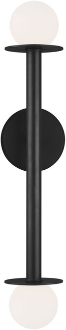 Visual Comfort Studio KWL1012MBK Nodes Modern Midnight Black Wall Light Fixture