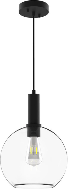 Vinci P1405BK Modern Black Mini Drop Ceiling Light Fixture
