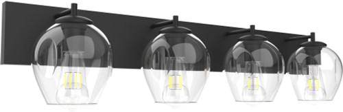 Vinci VL2069-4BK Ellen Contemporary Black 4-Light Bath Wall Sconce