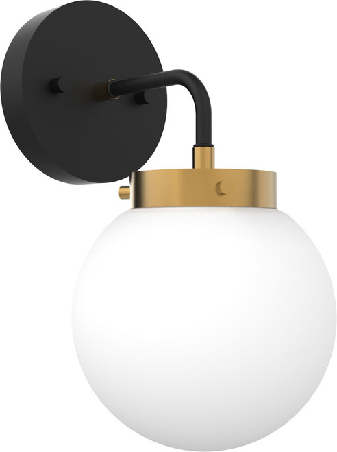 Vinci WS1718-1AB/BKOP Bianca Modern Aged Brass / Black LED Wall Lighting