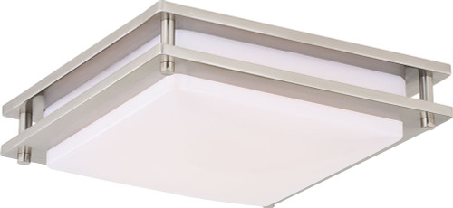 Vaxcel C0152 Horizon Modern Satin Nickel LED 12" Flush Mount Light Fixture