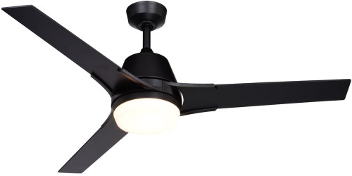 Vaxcel F0108 Crescent Contemporary Black LED Home Ceiling Fan